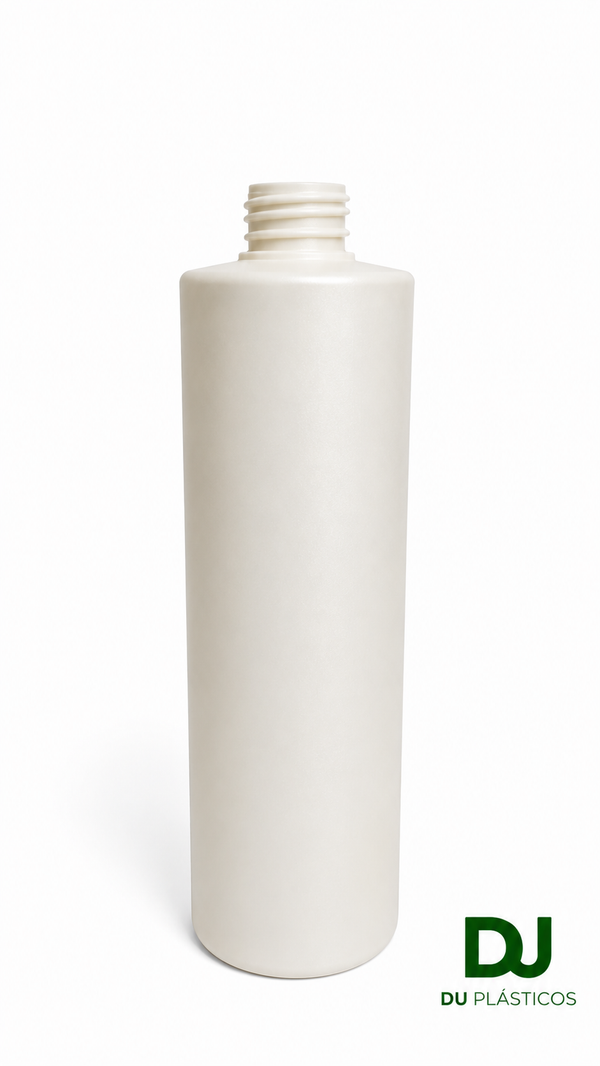 FRASCO TORRE DE 500ML BRANCO PEROLADO