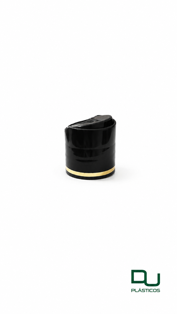 DISCK TOP 28/410 PRETA COM FILET DOURADO