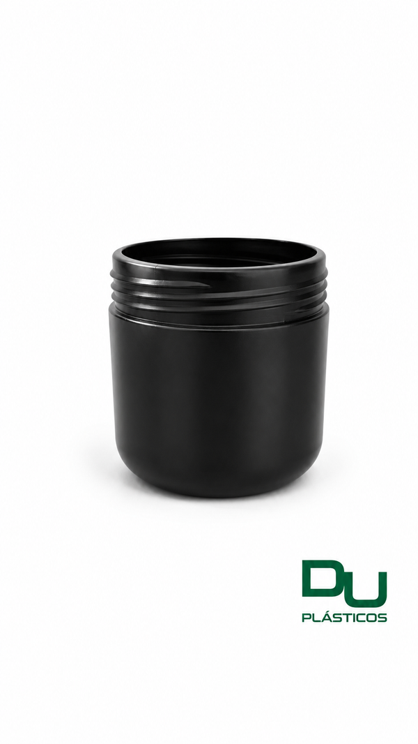 POTE 500 GR ABAULADO PRETO