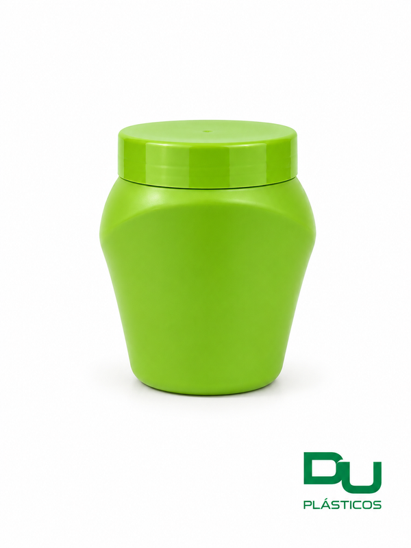POTE 500 GR OVAL VERDE COM TAMPA