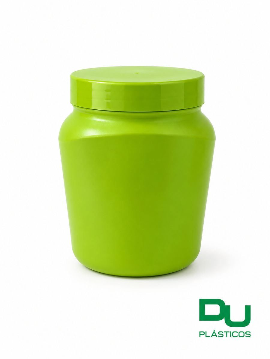 POTE 1 KG OVAL VERDE COM TAMPA
