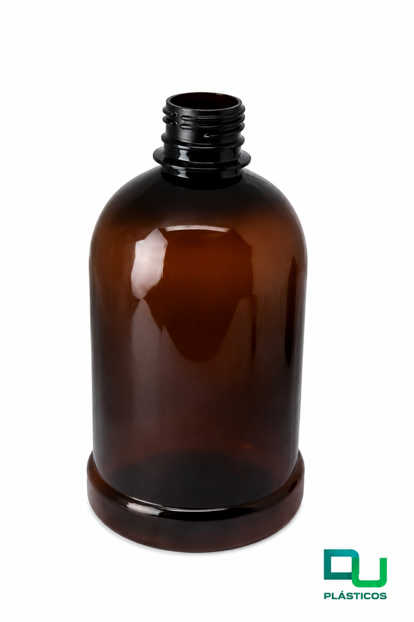 FRASCO 500 ML SABONETEIRA PET AMBAR